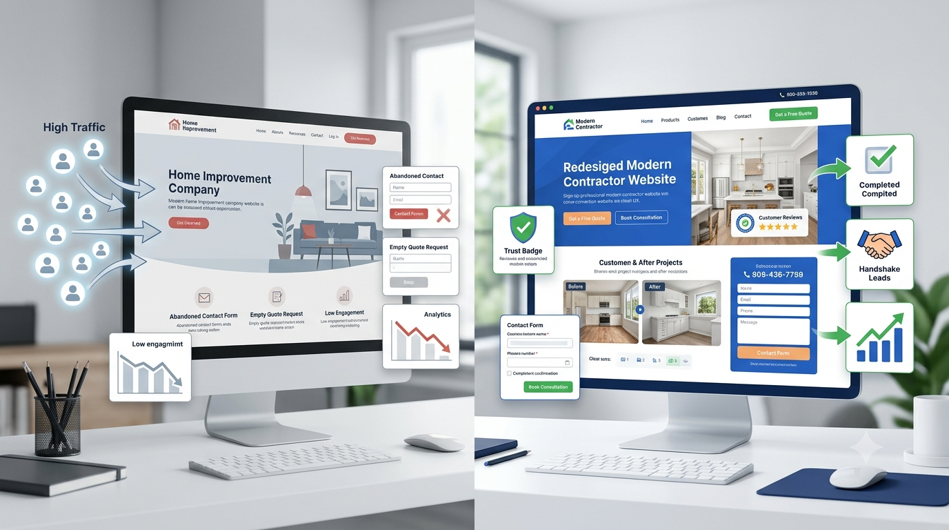 Why Most Home Improvement Websites Fail at Converting Traffic